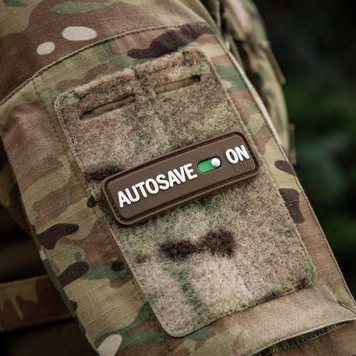 M-Tac - Нашивка Autosave PVC - 3D - Coyote - 51116705 - Нашивки - Одежда