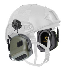 Earmor - активные слуховые протекторы M31H PLUS для шлемов FAST - Foliage Green - M31H-FG/ARC (PLUS)