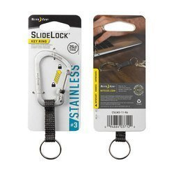 Nite Ize - Карабин SlideLock Key Ring #3 - Сталь - CSLW3-11-R6