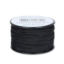 Atwood Rope MFG - Micro Cord - 1,18 мм - Чёрный - Spool 38,1м