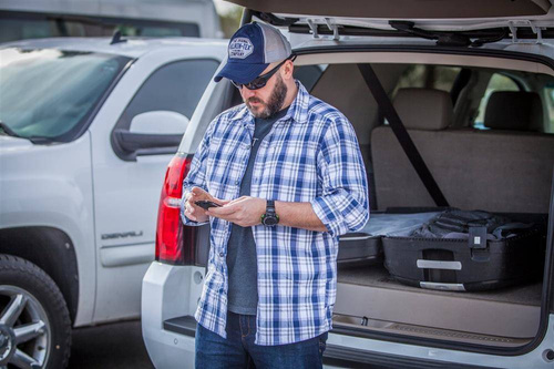 Helikon - Сорочка з суміші нейлону TRIP - Червоний плед - KO-TRI-NB-P7