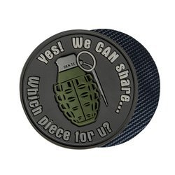 Helikon - ПВХ нашивка - We Can Share - Grey - OD-GSH-RB-19