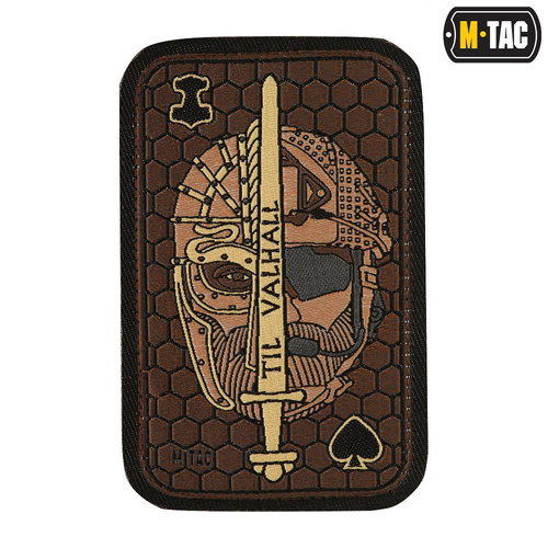 M-Tac - Нашивка Morale Patch - Til Valhall Ace - Żakard - Coyote - 51141005 - Нашивки