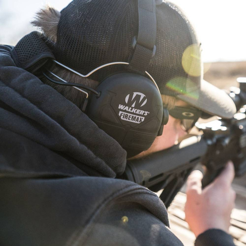 Засоби захисту - Walker's - Активні навушники FireMax - потилицю - чорний - GWP-DFM-BTN - Навушники тактичні