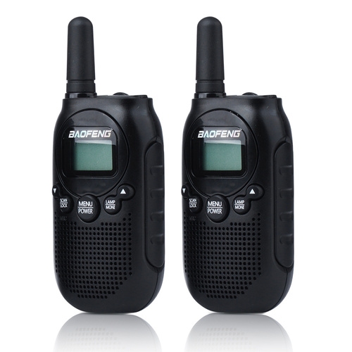 BaoFeng - Рація / walkie talkie PMR BF-T6 Panda - 0.5 Вт - Чорна - 2 шт. - Рації