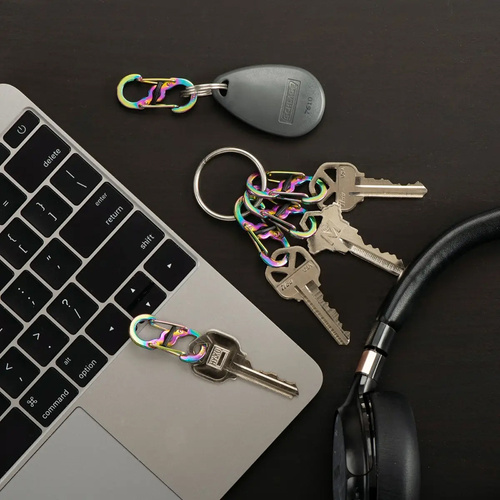 Карабины - Nite Ize - Карабін S-Biner MicroLock - 5 шт. - Сталь - чорний - LSBM-01-5R7