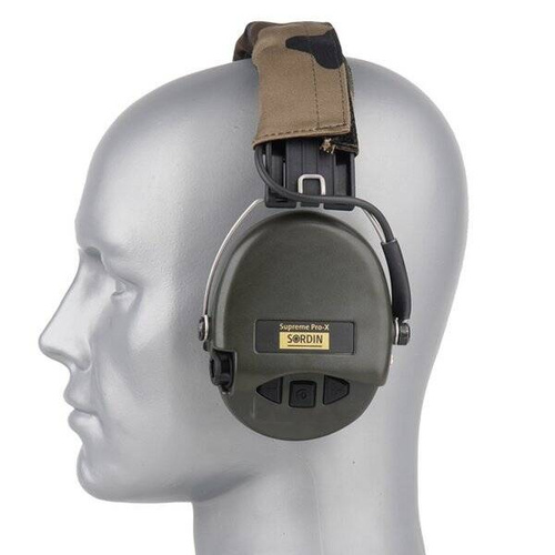 Sordin - Активні протишумні навушники Supreme Pro-X LED - Зелені - 75302-X-07-S - Навушники тактичні - Засоби захисту