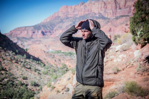 Одяг - Helikon - Куртка Wolfhound Hoodie - Windpack Nylon - Shadow Grey - KU-WLH-NL-35 - Зимові куртки