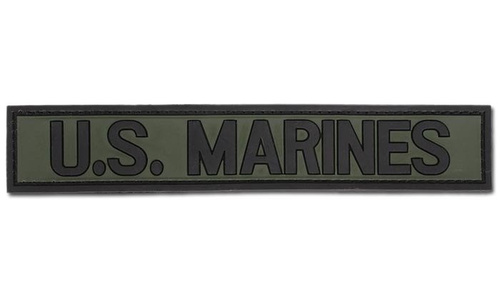 FOSTEX - 3D нашивка - U.S. MARINES (полоса) - Green OD - Нашивки