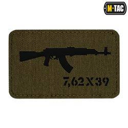 Нашивка M-Tac - AKM 7.62x39 Laser Cut - Ranger Green/Black - 51110232