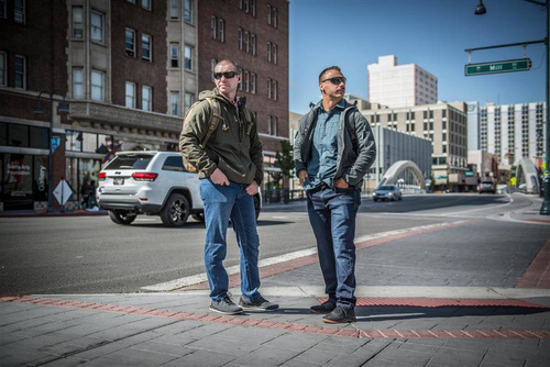 Одежда - Helikon - Greyman Tactical Jeans Slim® - Denim Blue - SP-GJS-DD-31. - Брюки