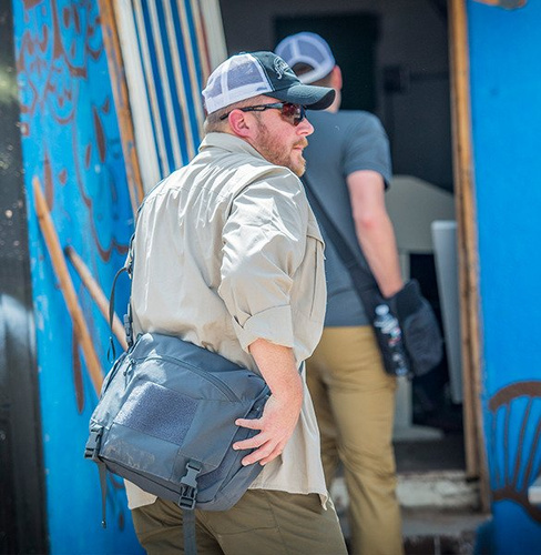 Helikon - Сумка Urban Courier Bag Large® - нейлон - меланж синій - TB-UCL-NL-M2 - Сумки - Рюкзаки