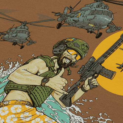 Одежда - M-Tac - Футболка Surf Club - Coyote Brown - 80062017 - Футболки