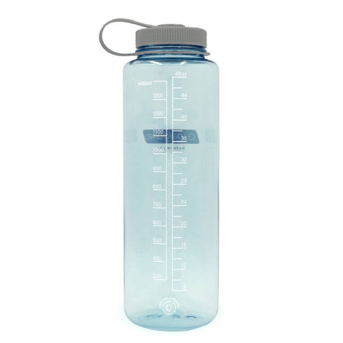 Бутилки для води, гідратори, казанки - Nalgene - 48 унцій Silo Sustain Wide Mouth Bottle - 63 мм відкриття - 1,5 л - Seafoam - 2020-0548