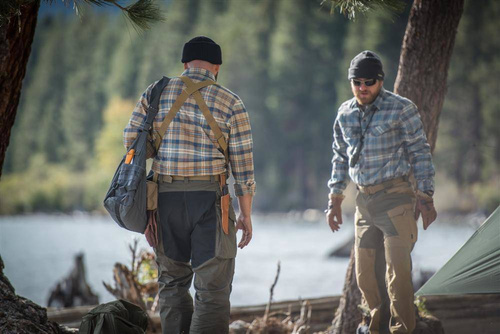 Одежда - Helikon - Рубашка Defender Mk2 Pilgrim Shirt® - Rust Plaid - KO-DPG-SR-P9 - Тактические рубашки