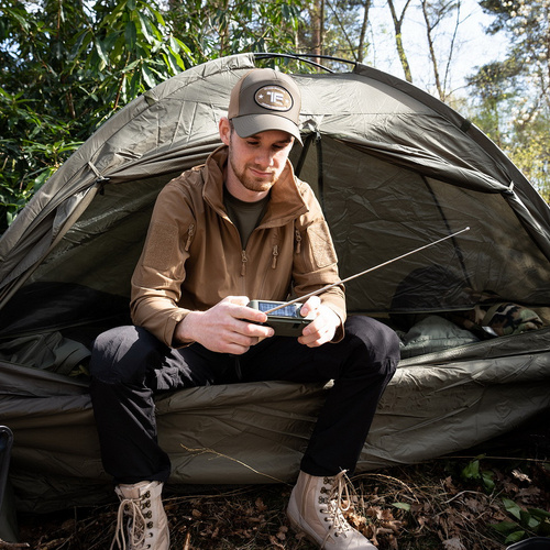 Fosco Industries - Радіостанція для виживання з сонячною батареєю і кривошипом - SW1/SW2/FM/AM - Зелений - 464601 - Рації - Спорядження