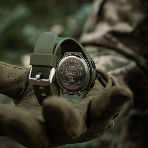M-Tac - Тактические часы 2166 - светодиодные - 5 ATM - Зелёный - 50008001 - Часы
