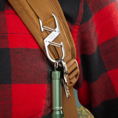 Nite Ize - Z-Series #3 двойной защелкивающийся крюк - сталь - серебро - ZS3-11-R6 - Карабины - Кемпинг