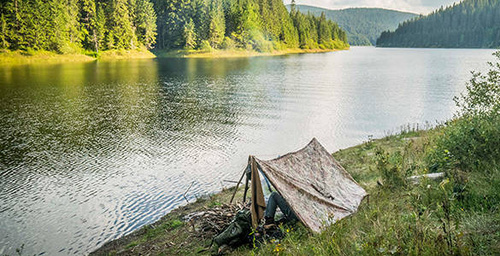 Helikon - Пончо, накидка от дождя - PenCott® Wildwood™ - PO-MUS-PO-45 - Дождевик