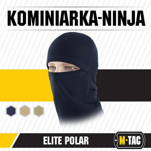 M-Tac - Балаклава Ninja Elite - Фліс - Dark Navy Blue - 40402015 - Балаклави - Одяг