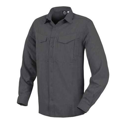 Helikon - Сорочка Defender Mk2 Gentleman Shirt® - меланж черный / серый - KO-DGM-PO-0119Z - Тактические рубашки