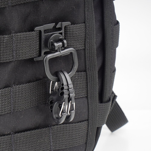 Карабины - Mil-Tec - Комплект держателей D-ring для тесьмы Molle с защелками - зеленый OD - 13457601