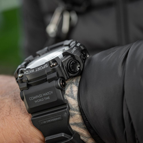 Часы - M-Tac - Тактические часы 2037 - светодиодные - 5 ATM - Черный - 50007002