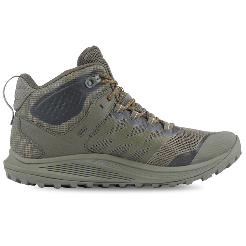 Merrell - Взуття трекінгове Nova 3 Tactical Mid - Wodoodporne - Dark Olive - J005053 - Тактические ботинки - Обувь