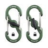Nite Ize - S-Biner MicroLock Aluminum Carabiner Set - 5 Pack - Assorted - LSBMA-A2-5R7