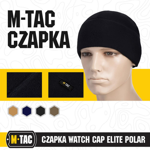 Зимние шапки - M-Tac - Watch Cap Elite зимняя шапка - флис - Dark Navy Blue - 40002015.