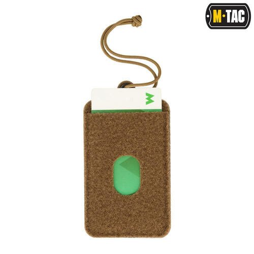 M-Tac - Патч-панель с карманом для идентификационных карт со шнурком - Coyote - 10118005 - Нашивки