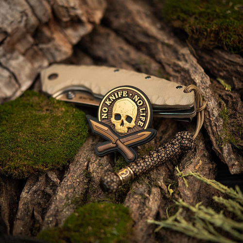 Одяг - M-Tac - Нашивка 3D ПВХ без ножа - без життя - Coyote - 51128005 - Нашивки