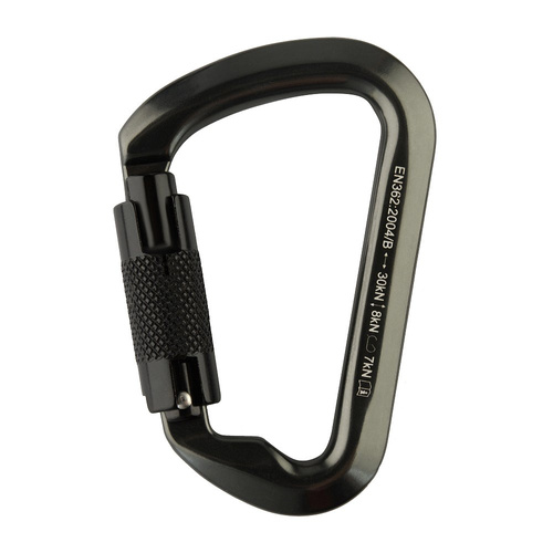 M-Tac - Алюминиевый защелкивающийся крючок с замком Key Lock - 10 см - серый - MTC-HDS30 - Карабины