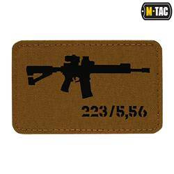 M-Tac - Нарукавна нашивка AR-15 223/5.56 Laser Cut - Coyote/Black - 51111502
