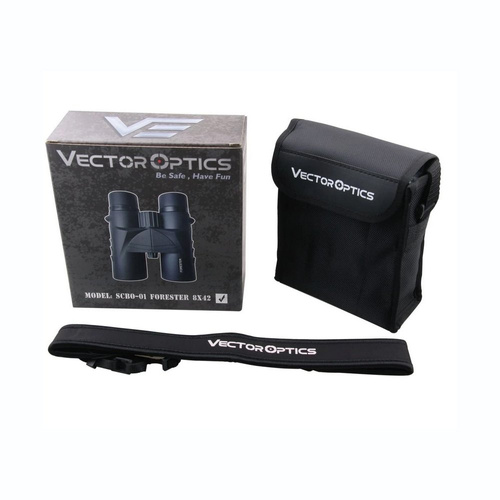 Vector Optics - Мисливський бінокль Forester 8x42 з чохлом - Black - SCBO-01 - Біноклі - Туризм