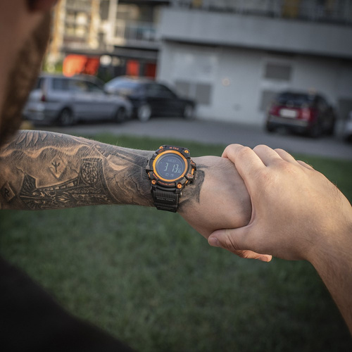 M-Tac - Тактичний годинник Adventure - Чорний / Помаранчевий - 50005035 - Годинники - Спорядження