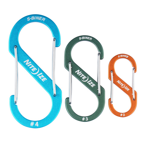 Карабины - Nite Ize - Карабіни S-Biner® Aluminum Combo - 3 шт - SBA234-A2-R6