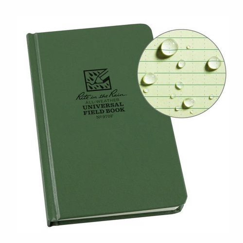 Rite in the Rain - Водонепроникний записник - 4 3/4 x 7 1/2" - 970F - оливковий - Водонепроникні блокноти - Туризм