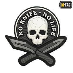 M-Tac - Нашивка 3D PVC No Knife - без життя - чорний / білий - 51128236 - 51128236