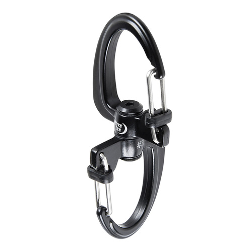 Карабины - Nite Ize - Карабін S-Biner 360 SlideLock Dual Carabiner #2 - чорний - SBLR2-01-R3