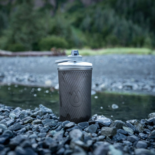 HydraPak - Мягкая бутылка для воды Flux - TPU - 1500 мл - Mammoth Grey - GF425M - Бутылки для воды, гидраторы, котелки