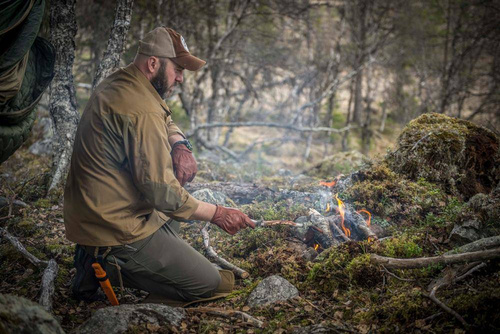 Helikon - Футболка Woodsman - Taiga Green / Coyote - KO-WDN-DC-1109A