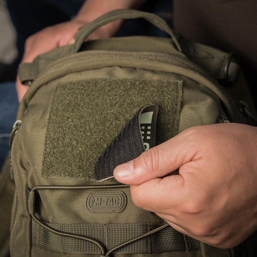 M-Tac - нашивка с флагом и надписью Польша - лазерная резка - пиксели/прямоугольник - Ranger Green / Fluo - 51007223 - Нашивки - Одежда