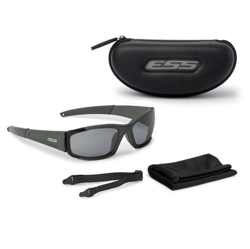 ESS - CDI™ Ballistic Glasses - Matte Olive - Tinted Smoke Gray - EE9002-04 - Баллистические очки - Средства защиты