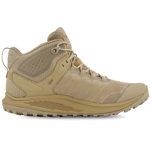 Merrell - Трекінгові черевики Nova 3 Tactical Mid - Водонепроникний - Coyote - J005051 - Тактичне взуття - Взуття