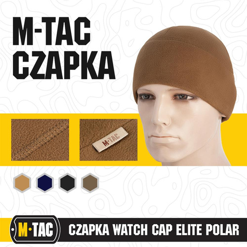 Зимові шапки - M-Tac - Шапка зимова Watch Cap Elite - фліс - Coyote Brown - 40002017.