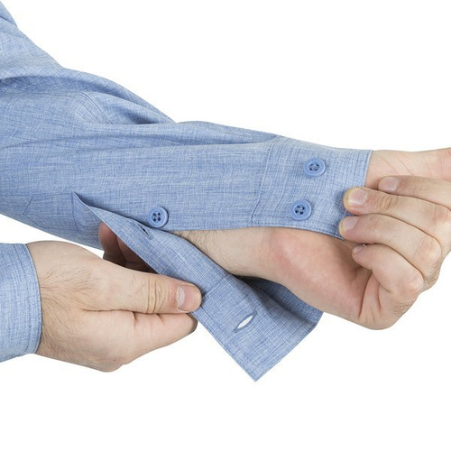 Тактические рубашки - Helikon - Рубашка Defender Mk2 Gentleman Shirt® - меланжевый синий - KO-DGM-PO-6520Y