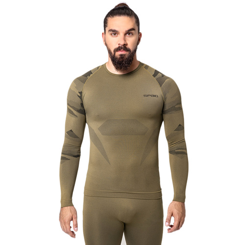 Spaio - Тактична термофутболка з довгим рукавом - Forest Green - Футболки