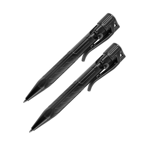 Rite in the Rain - Водонепроникна ручка Mini Bolt Action - 2 штуки - Чорний - 20K-2 - Тактичні ручки та олівці