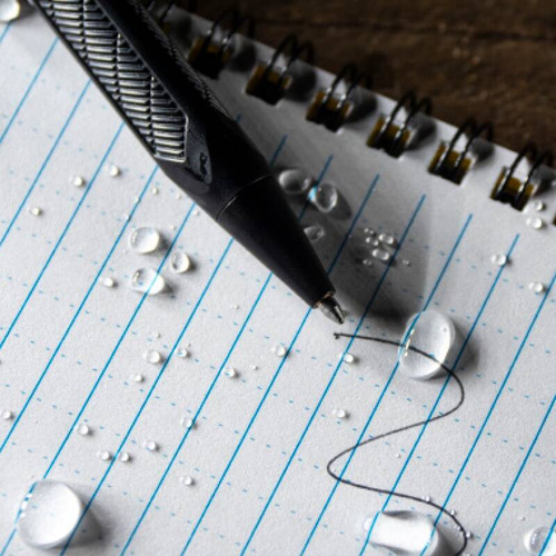 Rite In The Rain - Водонепроникна ручка Mini Bolt Action - чорна - 20K - Тактичні ручки та олівці - Спорядження